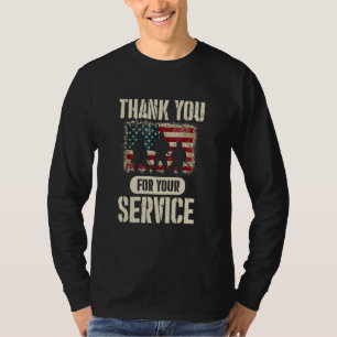Thank You for Your Service Patriotic Veterans Day T-Shirt