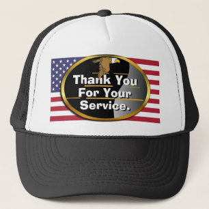 Thank You For Your Service Trucker Hat! Hat