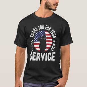 Thank You For Your Service US Veteran Patriotic T-Shirt