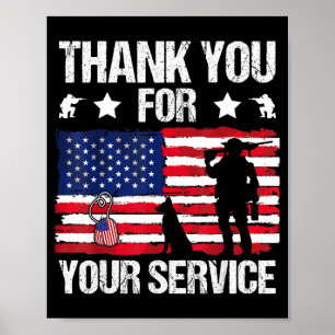 Thank You For Your Service Veterans Belgian Malino Poster