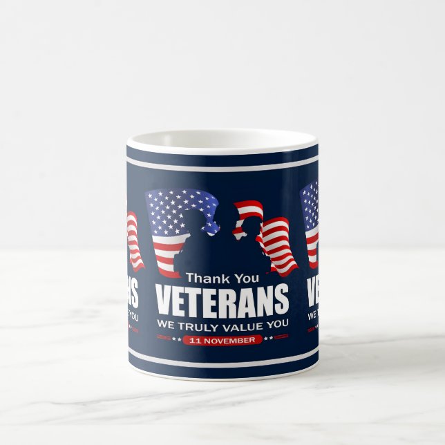 Thank You for Your Service: Veterans Day 2025  Cof Coffee Mug (Center)