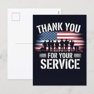Thank You for Your Service: Veterans Day 2025  Holiday Postcard