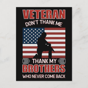 Thank You for Your Service: Veterans Day 2025  Holiday Postcard