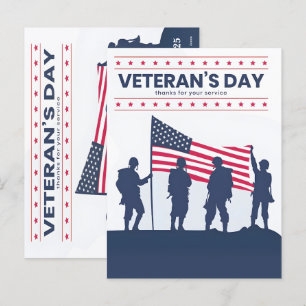 Thank You for Your Service, Veterans Day 2025 Holiday Postcard