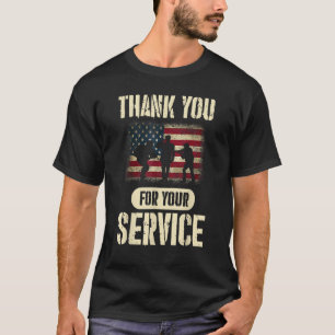 Thank you for your service Veterans day Men Women T-Shirt