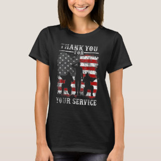 Thank you for your services Patriotic  veterans da T-Shirt