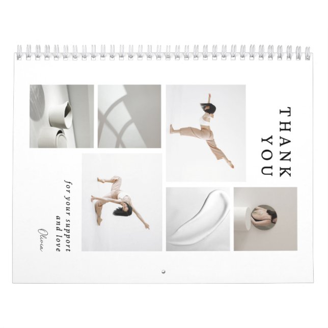 Thank You For Your Support & Love Calendar (Cover)