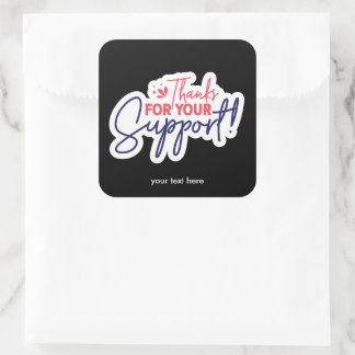 Thank you for your support sticker