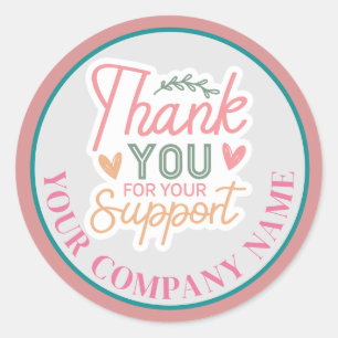 Thank You For Your Support Sticker