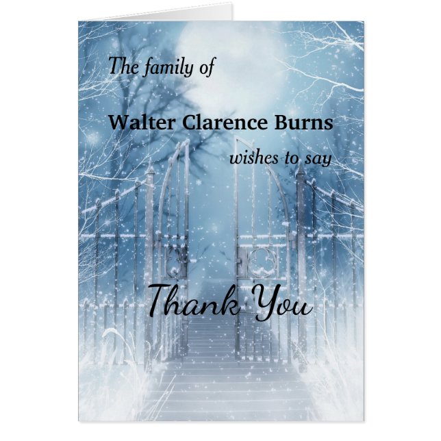 Thank you for your sympathy. (Front)