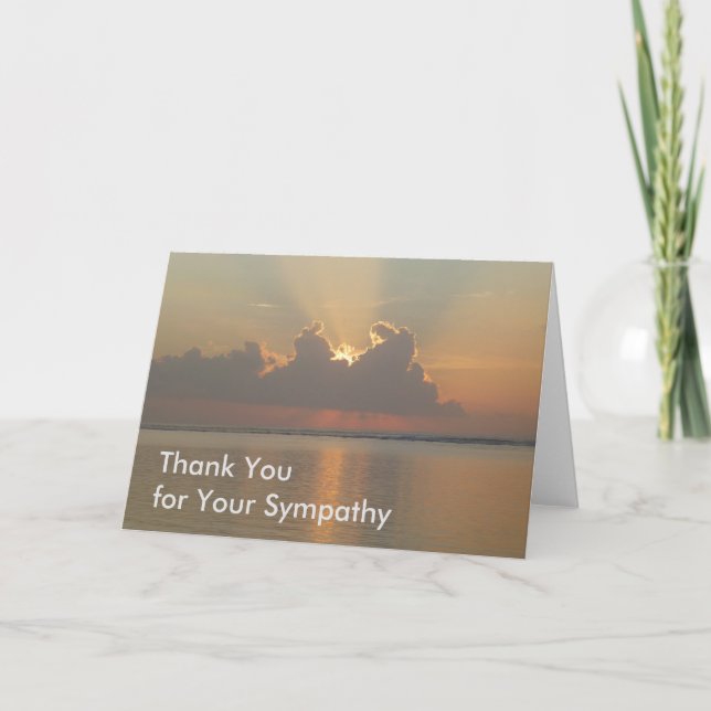 Thank You for Your Sympathy Card - Light at Dawn (Front)