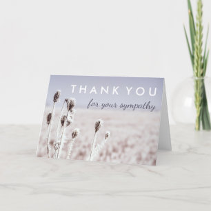 Thank You for Your Sympathy   Winter Card