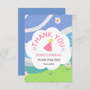 Thank you fore coming to my par-tee kids party