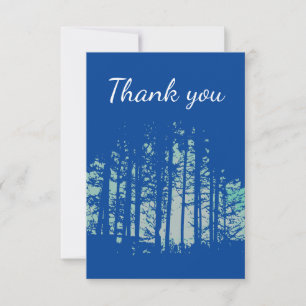 Thank You Forest Trees Wilderness Card