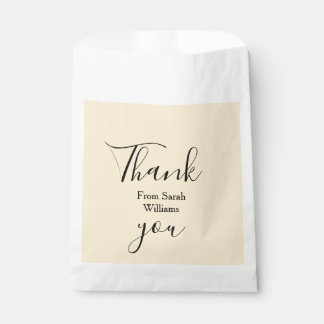Thank you from add name yellow Pastel boho wedding Favour Bags