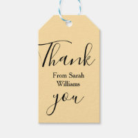 Thank you from add name yellow Pastel boho wedding