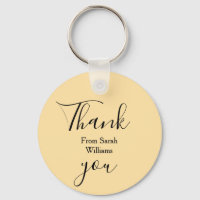 Thank you from add name yellow Pastel boho wedding