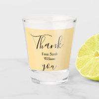 Thank you from add name yellow Pastel boho wedding