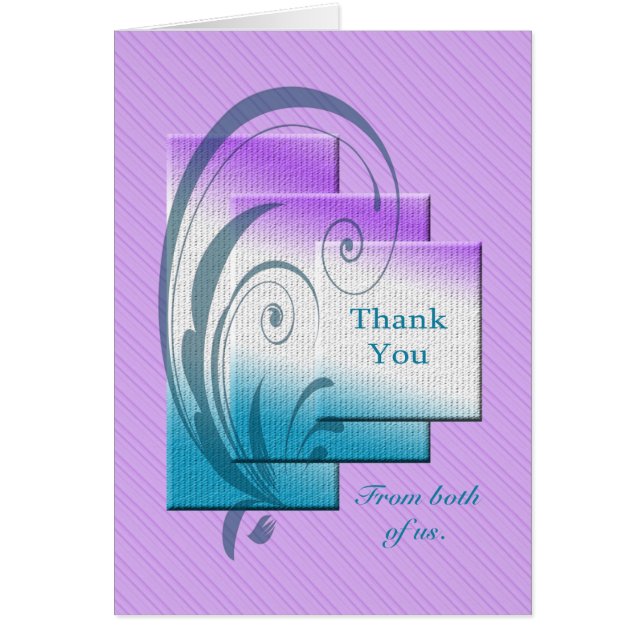 Thank you from both of us (Front)