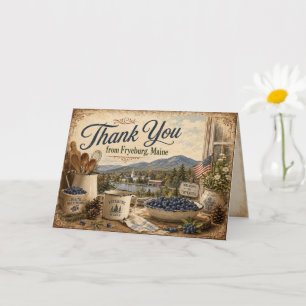 Thank You from Fryeburg Maine Greeting Card