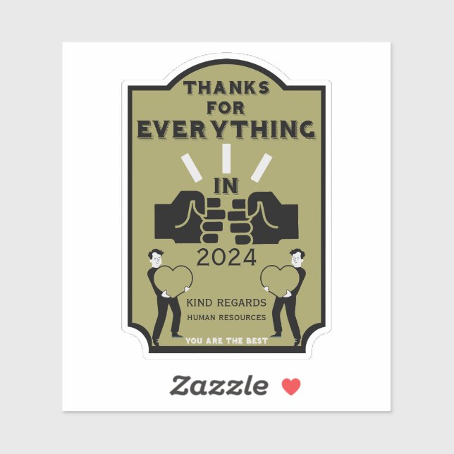 Thank You From Human Resources (Sheet)