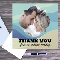 Thank You from Our Intimate Wedding Boho Elopement