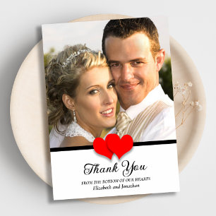 Thank You from the Bottom of Our Hearts Wedding Card
