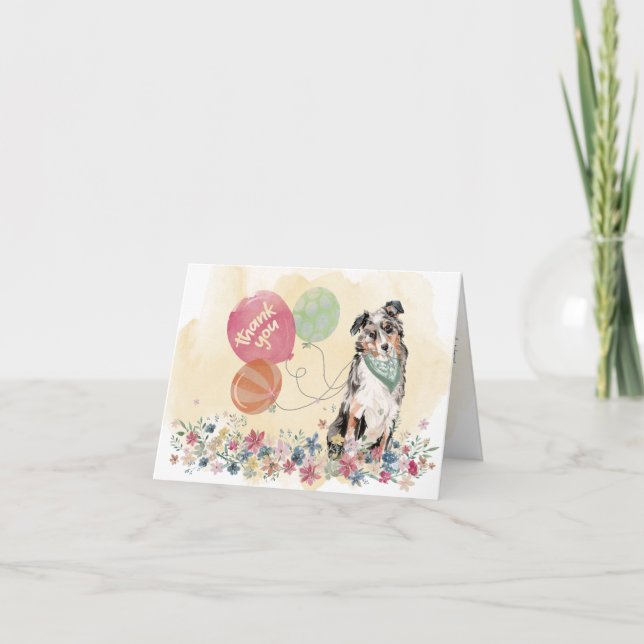 Thank You from You & Australian Shepherd Dog (Front)