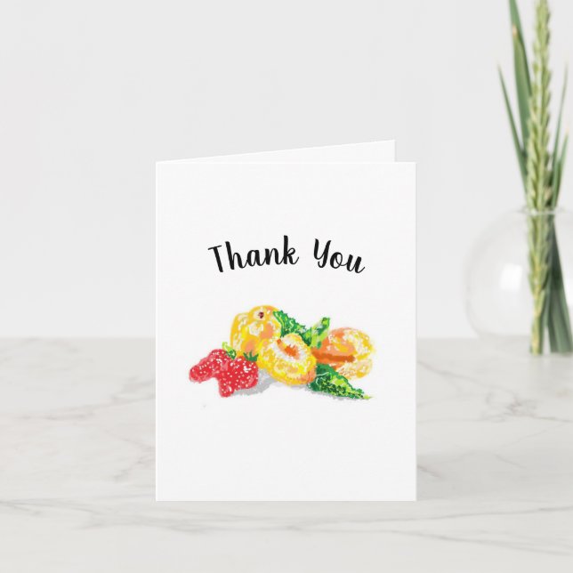 Thank You : Fruits of Love Card (Front)