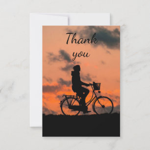 Thank You Fun Bike Riding Cycle Card