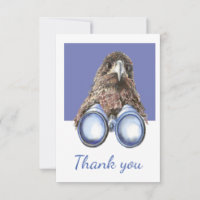 Thank You Fun Bird Watching Hawk Binoculars Humour