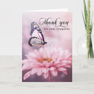 Thank you Funeral Butterfly Flower Pink Photo