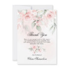 Thank You Funeral Sympathy Pink Roses Floral