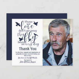 Thank You Funeral Sympathy Those We Love Bird