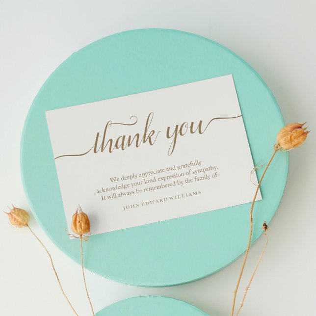 Thank You Funeral Thank You Note Card Bereavement (Creator Uploaded)