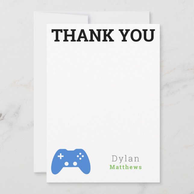 Thank You Gamer Video Game Pattern (Front)