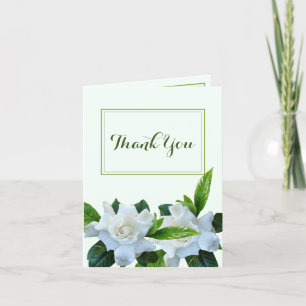 Thank You Gardenia Flowers Note Card
