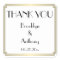 Thank You Gatsby Art Deco White Wedding Stickers