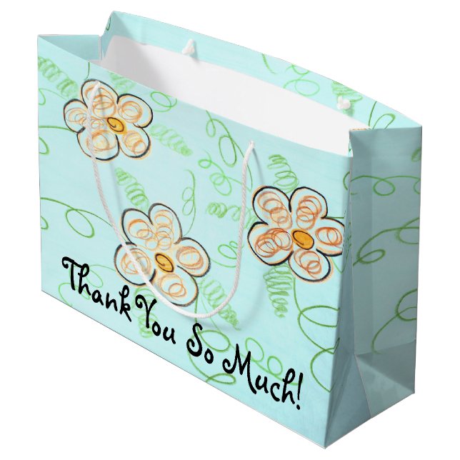 Thank You Gift-bag Large Gift Bag (Back Angled)