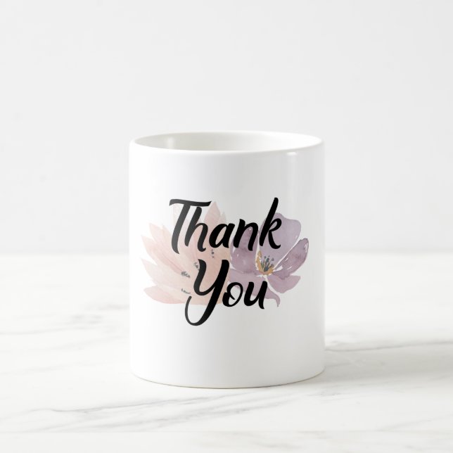 Thank You Gift Floral Coffee Mug (Center)