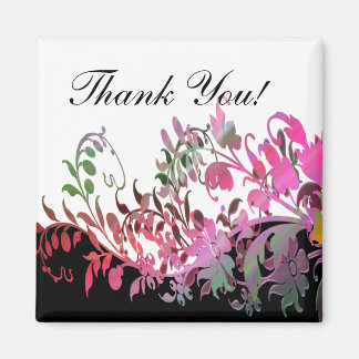 Thank You Gift - Magnet - Elegant Flowers