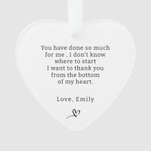 Thank You Gift Personalized Gift For A Friend Ornament