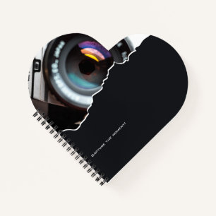 Thank You Gift Photographer Heart Shaped Notebook