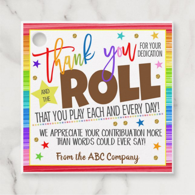 Thank You Gift Tag (Front)