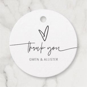 Thank you Gift Tag Wedding Party Favour Baby G400
