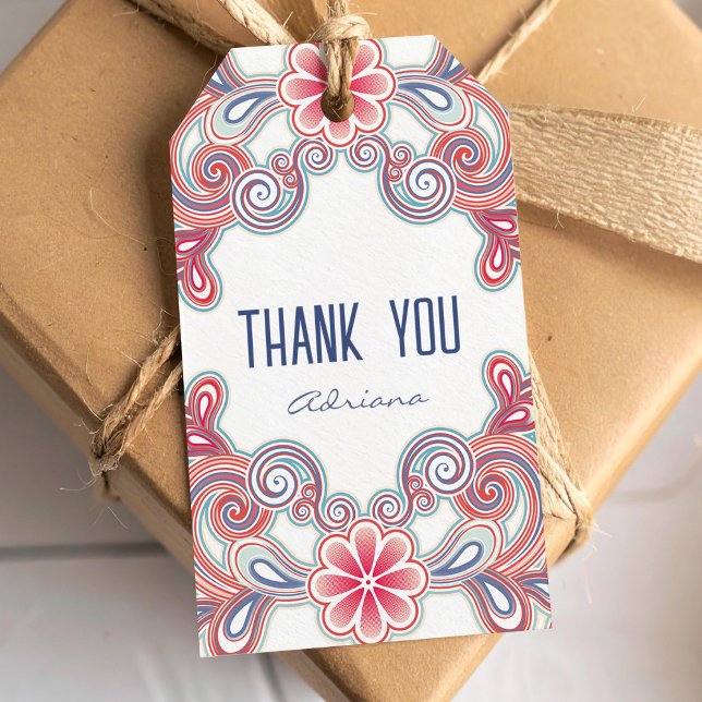 Thank you gift tag with boho vibes (Creator Uploaded)