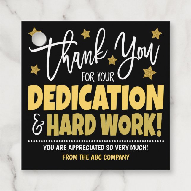 Thank You Gift Tags (Front)