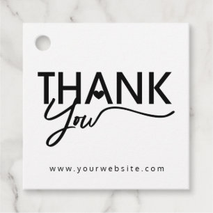 Thank You, Gift Tags, Labels, Business Packaging Favour Tags