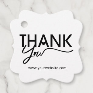 Thank You, Gift Tags, Labels, Business Packaging Favour Tags