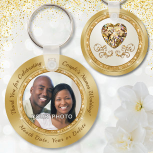 Thank You Gifts for Wedding Guests Ideas. Photo Key Ring